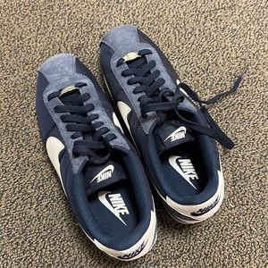Navy Nike Cortez Shoes